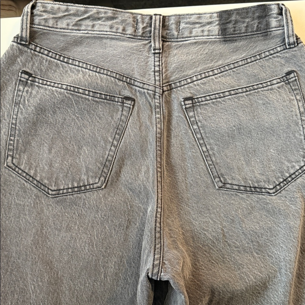 Gray Studded Abercrombie High Rise Loose Jeans - Picture 4 of 5